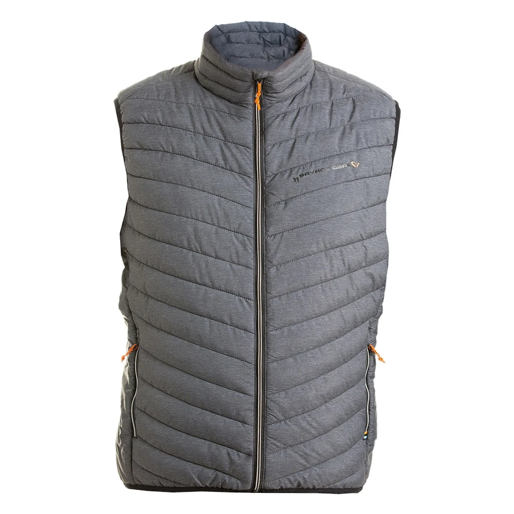 Savage Gear Simply Savage Thermo Vest Grey Melange 1 Savage Gear Simply Savage Thermo Vest Grey Melange